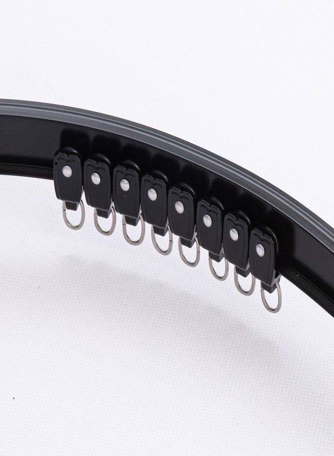 MaKefeile Bendable Ceiling Curtain Track Black Pulley 20pcs - Image 5